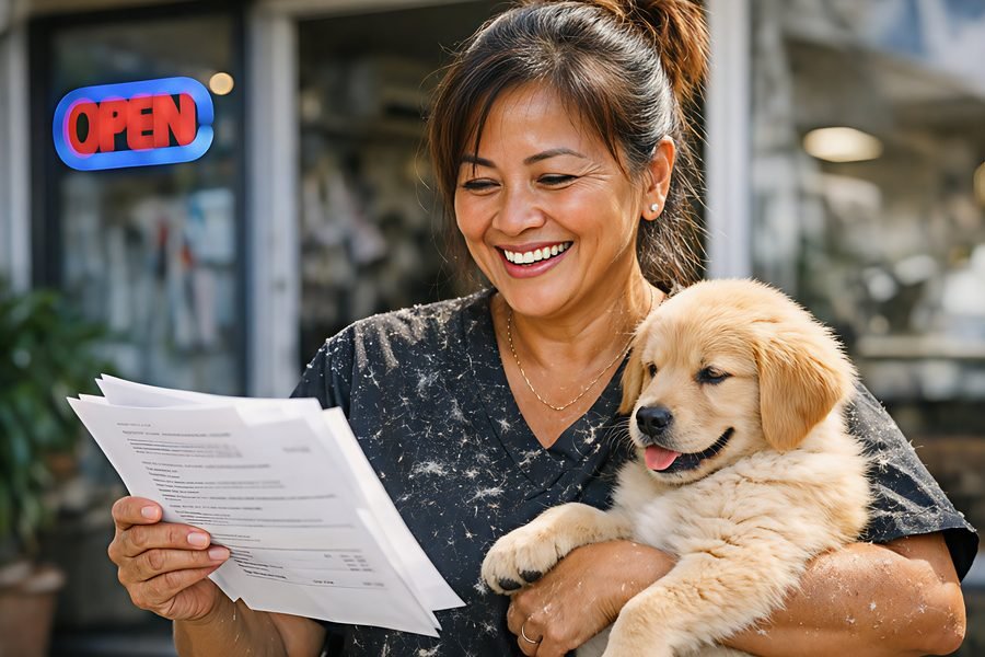 Sarah M., pet grooming shop owner